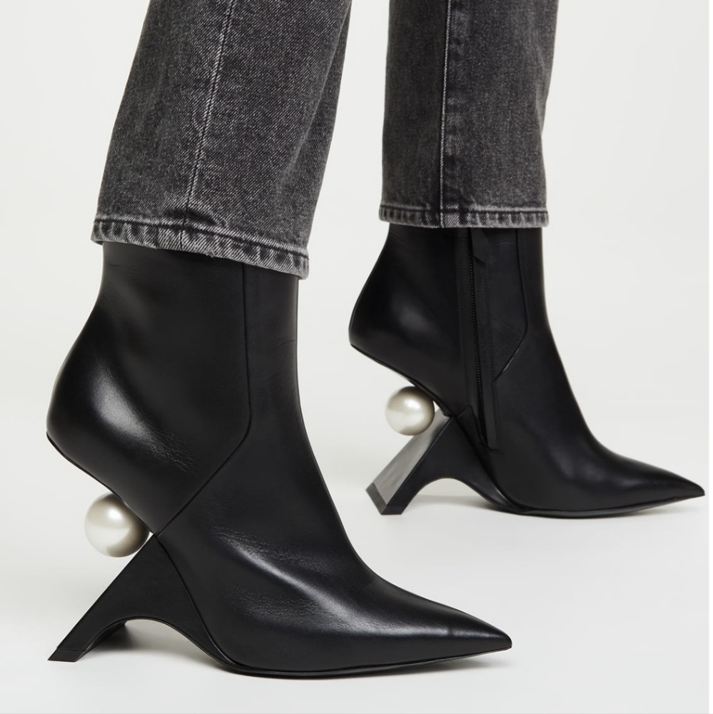 Nicholas Kirkwood Jazzelle Ankle Boot with Pearl Embellishment